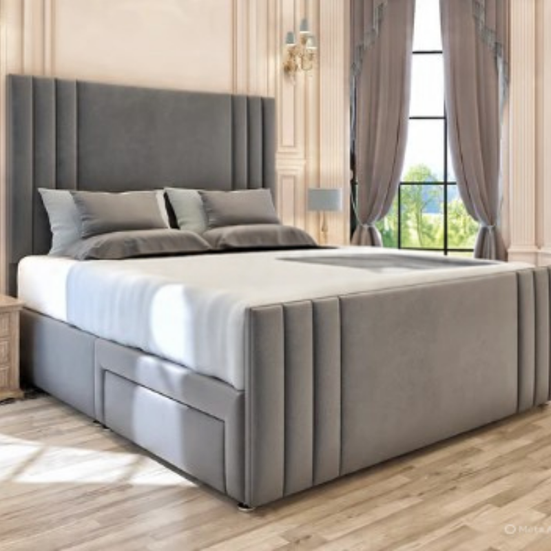 Miami Linear Divan Bed with Footboard Miami Linear Divan Bed with Footboard