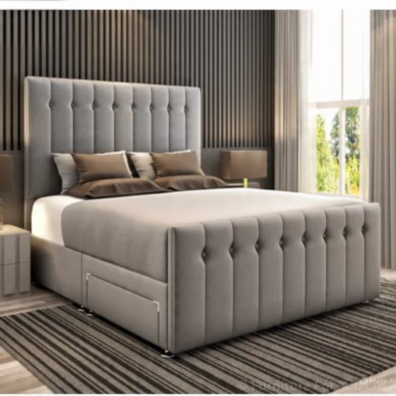 The Manhattan Divan Bed with Headboard and Footboard The Manhattan Divan Bed with Headboard and Footboard